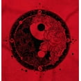 thumbnail image 2 of Floral Yin Yang Symbolic Spiritual Women Plus Size Long Sleeve Graphic Tee Brisco Brands 3X, 2 of 5