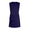 thumbnail image 5 of JoveMarine Sundresses for Women Summer Sleeveless Tank - Round Neck Slim Fit Short Bodycon Party Mini Dress with Stretchy Fabric,Navy XL, 5 of 7