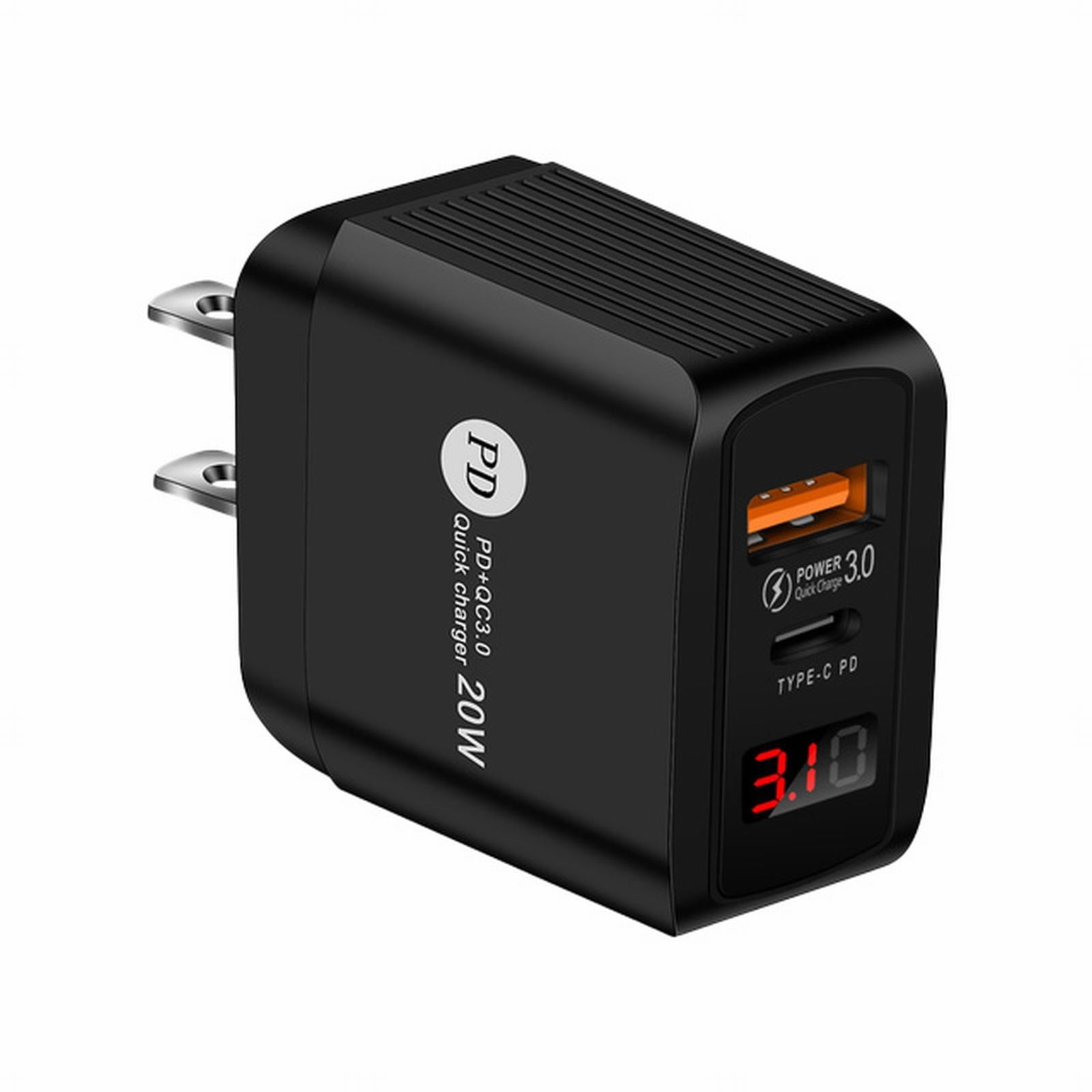 LBECLEY Multi Charging Plug 20Wpd+Qc Smartphone Digital Display Fast