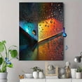 thumbnail image 4 of Qisvanset Sunrise Sunset Geometric Abstract Canvas Print 12x16 Inch Apartment Art, 4 of 8