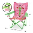thumbnail image 4 of Melissa & Doug Bella Butterfly Foldable Camping Chairs with Carrying Case, Red, 4 of 9