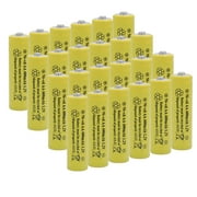 24 Pack Ni-Cd AA 600mAh 1.2 Volts AA Rechargeable Batteries for Garden Lights Remotes Mice Cell