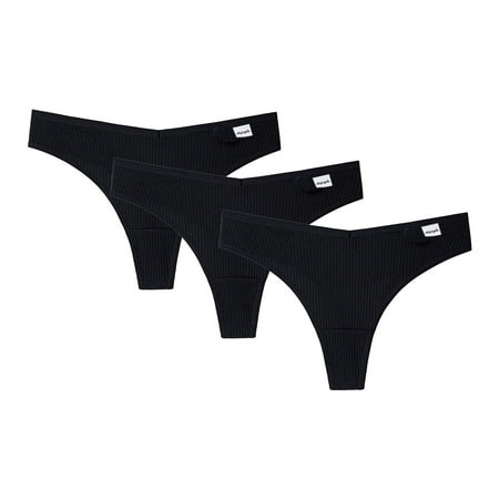 

Munlar Lingerie For Women Womens Underwear 3PCS Women s Thong G-String Cotton Thongs Women s Panties Sexy V Waist Female Underpants Pantys Lingerie