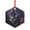 Hexagon, variant on Naloa Purple-Eyed Floral Leopard Acrylic Santa Tree Decorations Christmas Hanging Pendant for Christmas Winter New Year Party Hanging Decorations-Hexagon