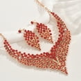 thumbnail image 4 of TAZAG European and American style exaggerated retro style exquisite design necklace and earrings set suitable for banquets, wedding banquets and parties, 4 of 4
