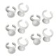 thumbnail image 3 of EeaseMX 100 anillos de maquillaje para pestañas, soporte para anillos de tinta, contenedor de pigmento desechable para tatuaje de cejas, sin separación, tamaño S (blanco), 3 of 7