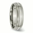 thumbnail image 4 of Titanium Grooved 6mm Brushed and Polished Band Size 5, 4 of 6