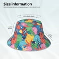 thumbnail image 3 of Bingfone Starfish And Algae Bucket Hat for Men Women,Packable Reversible Printed Sun Hats,Fisherman Outdoor Travel Hiking Beach Caps, 3 of 7