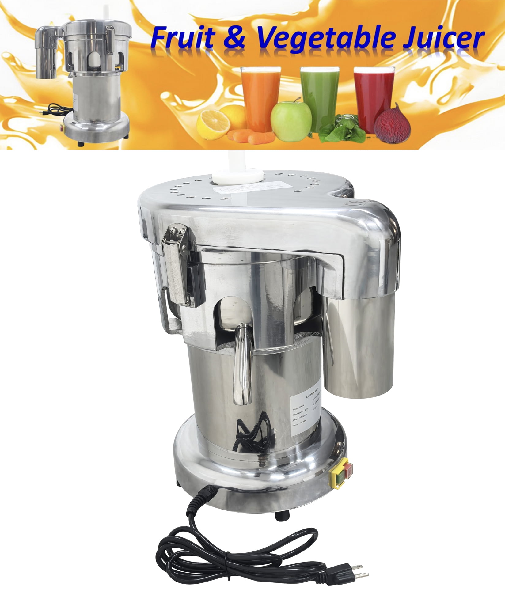 Fruit & Vegetable Processor Ginger Juicer Juice Extractor Electric Juice Making Machine