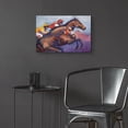 thumbnail image 6 of Epic Art 'Horse Steeplechase Race' by Robert Campbell, Acrylic Glass Wall Art, 24"x16", 6 of 8