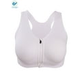 thumbnail image 2 of Deago Women's Seamless Comfortable Sports Bra with Removable Pads Zipper Workout Fitness Bra, 2 of 5