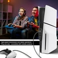thumbnail image 3 of Concentrador para PS5 Slim, concentrador de expansión USB de alta velocidad con 4 puertos, concentrador USB con 4 puertos USB + 1 puerto tipo C, accesorios para la consola PS5 Slim, 3 of 7