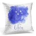 thumbnail image 1 of BSDHOME Housse de Coussin Astrologie Signe du Zodiaque Bleu Aquarelle 20x20 Pouces, 1 of 1