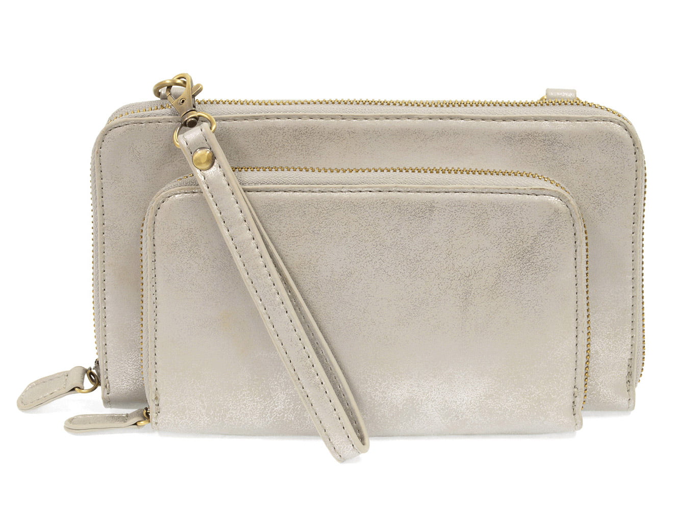 Joy Susan - Joy Susan Women's Brushed Mini Convertible Zip Wristlet Bag ...