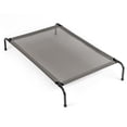 thumbnail image 2 of Hassch Outdoor Elevated Dog Cot, Breathable Raised Pet Bed with Metal Frame and Mesh Cover, 50x31 inch, Gray, 2 of 10