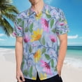 thumbnail image 5 of High Quality Hawaiian Shirts for Men Short Sleeve Aloha Beach Shirt Floral Summer Casual Button Down Shirts Blouses 79TZPP, 5 of 7