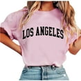 thumbnail image 3 of Bovxnpu Summer Short Sleeve T Shirts Pullover Top Crewneck Casual Pullover Lightweight Summer Tops (Women's or Women's Plus), 3 of 6