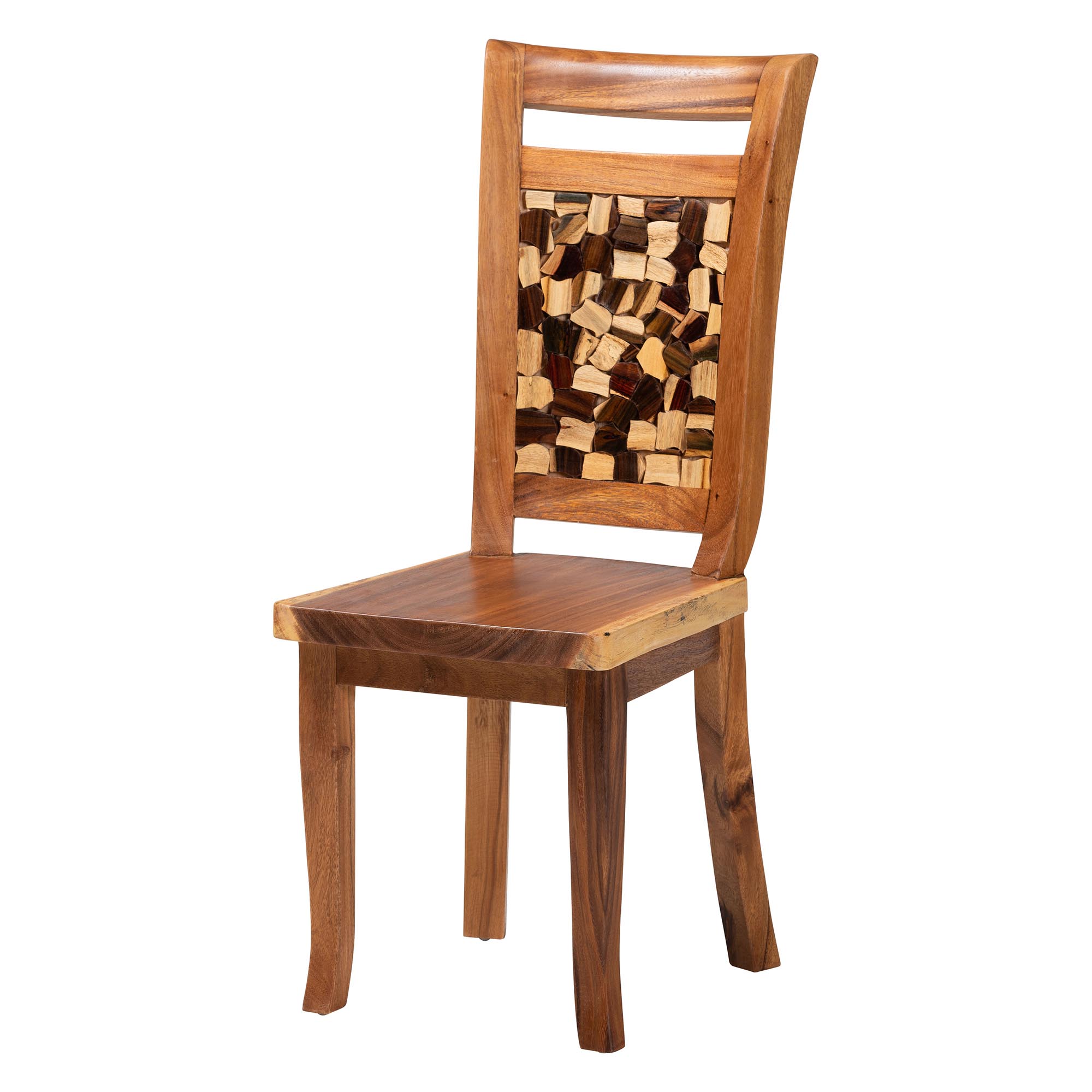 bali & pari Luan Boho Dining Chair, Natural Brown