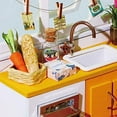 thumbnail image 4 of ROKR Dollhouse DIY Miniature Kit with Furniture, 1:24 Scale Model House Kit, Best Gift for Her - Jason's Kitchen, 4 of 6
