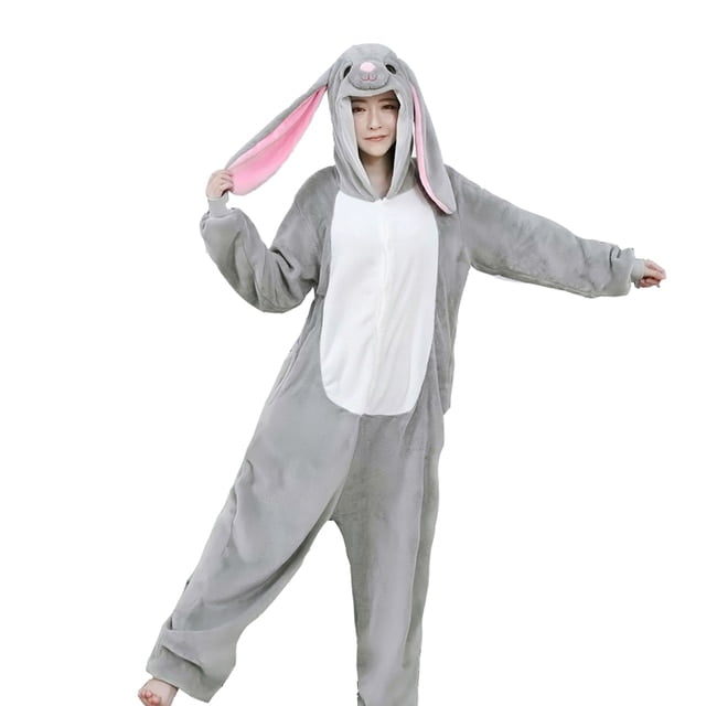Orgulloso Roble Ejemplo CoCopeanut MashiMaro Hoodlum Rabbit Onesie For Adult Kigurumi Women Anime  Pajamas Long Ear Bunny One-Piece Pijama Full Body Cosplay Costume -  Walmart.com