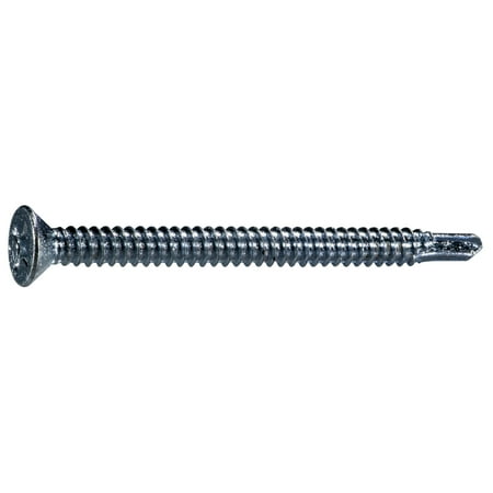 

#14 x 3 Zinc Plated Steel Phillips Flat Head Self-Drilling Screws