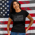 thumbnail image 2 of Distressed American Flag Shirt for Women Black Flag 4th of July Shirts USA for Women Patriotic Shirts, 2 of 8