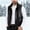 Black Mens Softshell Fleece Vest, variant on Softshell Fleece Lined Vest for Men Winter Warm Sleeveless Jacket Stand Collar Windproof Thermal Waistcoat Thick Outerwear for Golf Hunting Work Outdoor Fall,M-4XL