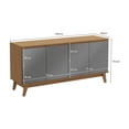 thumbnail image 3 of Bufetero Kappesberg Canela/Gris 156 cm con 4 Puertas, 3 of 10