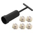 thumbnail image 4 of 5Pcs G9 Ceramic Lamp Holder Temperature Resistance Zinc Alloy Ring Light Bulb Base Socket with Socket Ring Removal Tool, 4 of 12