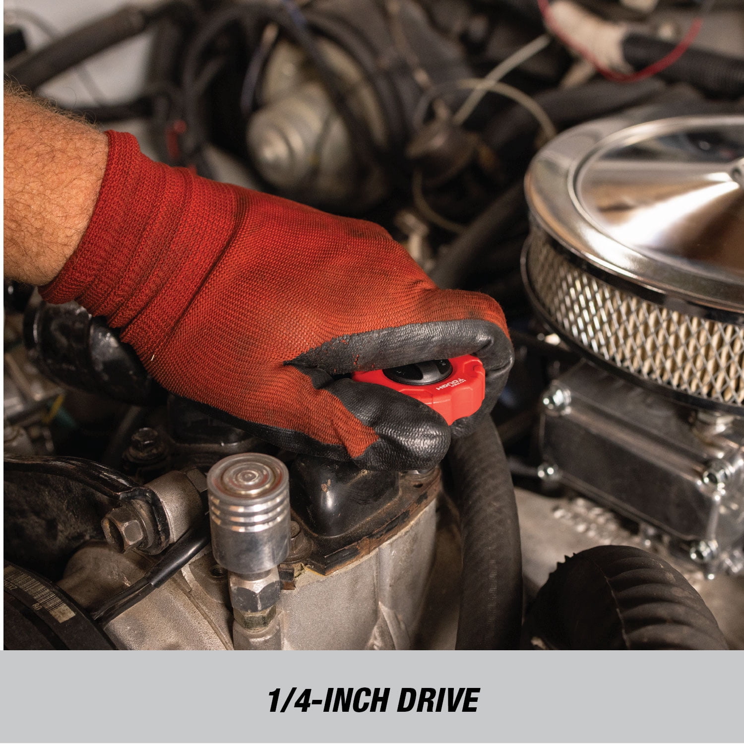Hyper Tough 1/4-inch Finger Ratchet with Reversible Drive