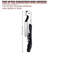 thumbnail image 3 of 16 Pieces Wine Keys Opener Black Travel Corkscrew Wine Opener Waiter Corkscrew Wine Opener Beer Bottle Opener, 3 of 6