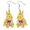 C, variant on YYKihy Easter Earrings Bunny Flower Basket Cute Print Egg Chicken Spring Flower Earrings