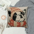 thumbnail image 2 of Patifu Christmas Pillow Covers  Boston Terrier Christmas Decorations Pillowcase Xmas Dog Throw Pillow Covers Home Sofa Living Room Decorative Cushion Case 12x12in, 2 of 5