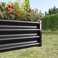 thumbnail image 5 of Jopath 2PCS Black Metal Raised Garden Bed, Rectangle Raised Planter for Flowers Plants Vegetables Herb 4x2x1Ft, 5 of 7