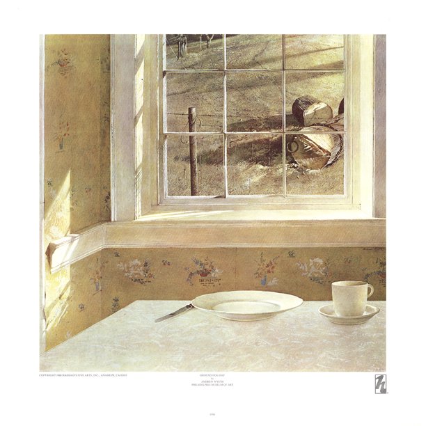 ANDREW WYETH Groundhog Day 22.5" x 22" Poster Realism