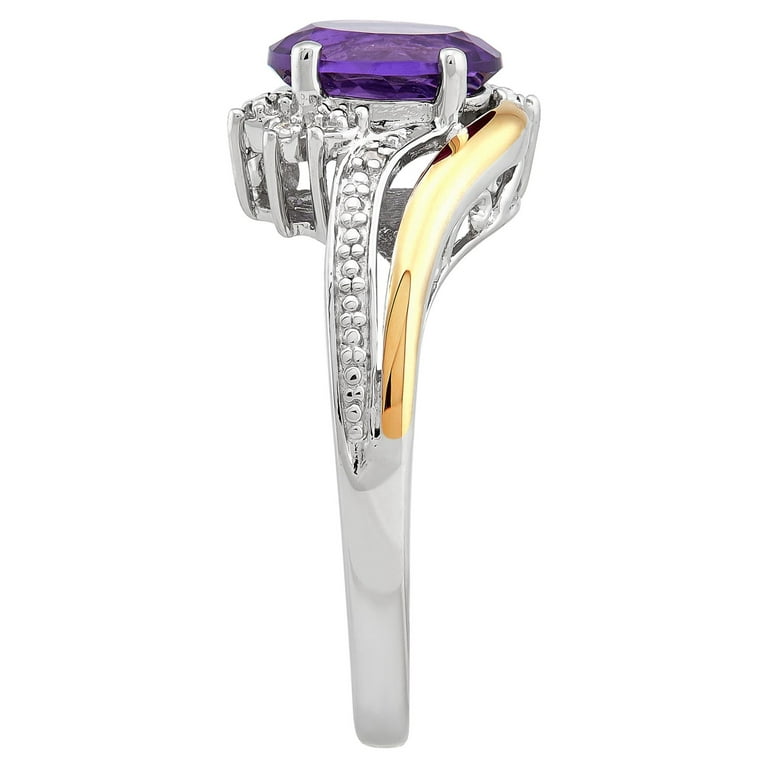 Walmart amethyst hotsell rings