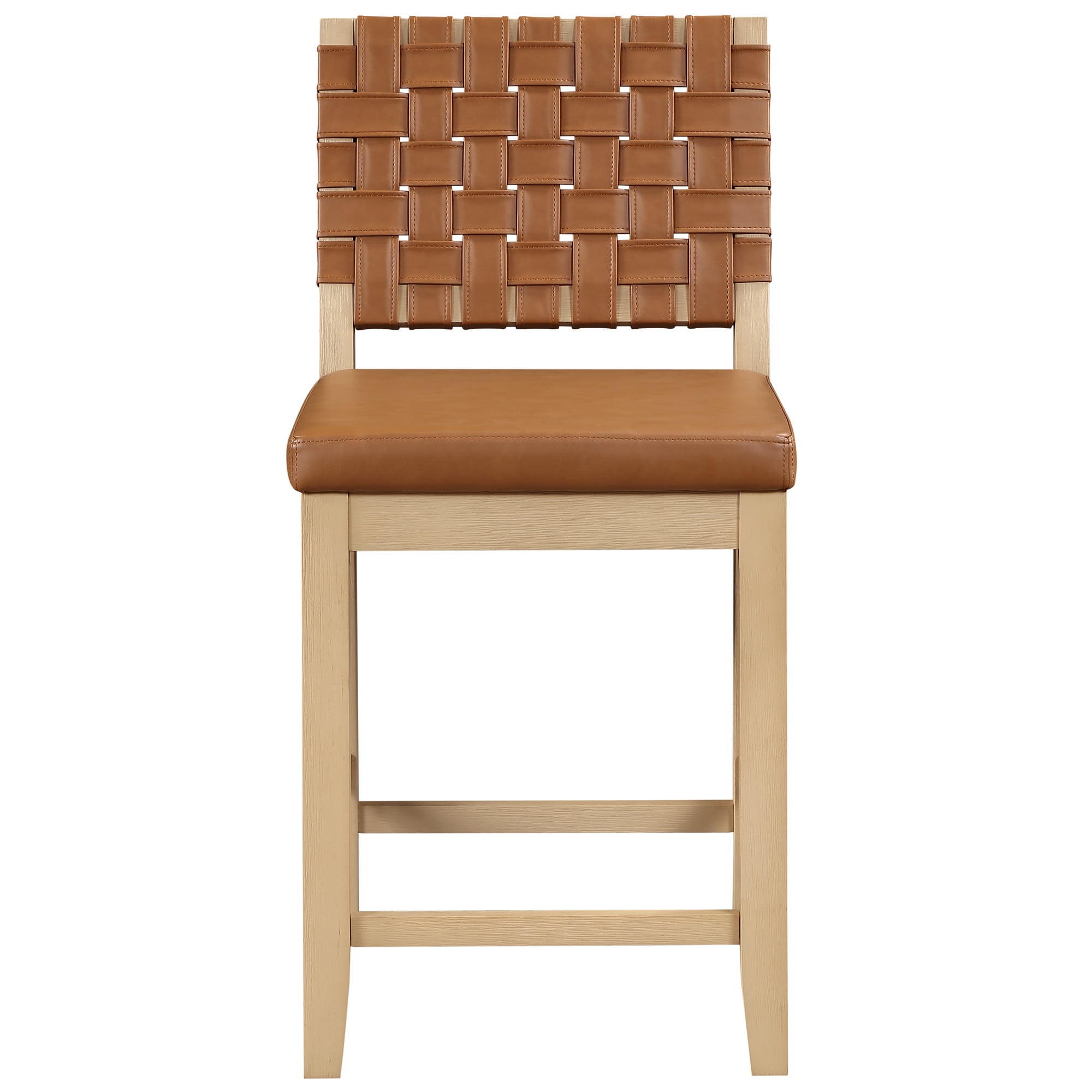 Steve Silver Reid Sand and Camel, Pair of 2, Counter Height Stools