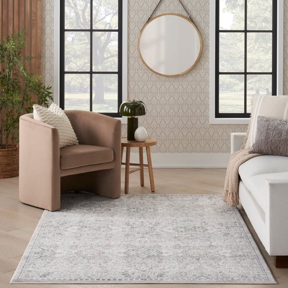 Nourison Distinctive Persian Floral Indoor Area Rug Cream Grey 7'10" x 9'10"