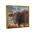 thumbnail image 3 of Stupell Longhorn Cattle Rural Mountains Animals & Insects Painting Gold Floater Framed Art Print Wall Art, 3 of 6