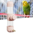 thumbnail image 7 of Scheam Pink Bird Water Dispenser,1 Pack Automatic Water Feeder for Cage,Clear Plastic Parrot Water Drinker with Spring Valve,for Budgie Finch Lovebirds Canary Cockatiel (7.4 fl oz), 7 of 7
