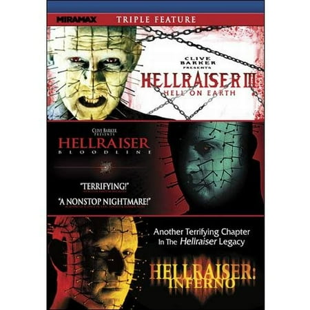 Hellraiser Triple Feature - Hellraiser III: Hell On Earth / Hellraiser IV: Bloodline / Hellraiser V: Inferno