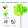 thumbnail image 6 of 4 Pack Toothbrush Protector Caps: Portable Dustproof Brush Head Covers for Travel & Home Use - Universal Fit for Electric & Manual Brushes, 6 of 7