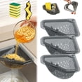 thumbnail image 1 of Magnetic Triangle Sink Strainer, Magnetic Corner Sink Strainer, Basket with Twist-Open Bottom, Sinks Corner Strainer for Food Scraps, Kitchen Accessory for Cooking, No-Drill Mount (3PCS), 1 of 1