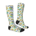 thumbnail image 3 of Picia Women Crew Soft Moisture-wicking Socks Summer Leopard Pattern Design Cotton Socks, One Size fit All, 3 of 9