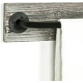 thumbnail image 6 of Wall Mounted Black Pipe Towel Bar with Torched Brown Wood, MyGift 27 inch Bathroom Sink Rack, 6 of 7