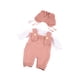 thumbnail image 1 of Ropa para muñecas de niña, viste a tu muñeca, ropa y accesorios para muñecas, trajes de pantalones para muñecas, lindo traje con ropa para muñecas de rosa, 1 of 8