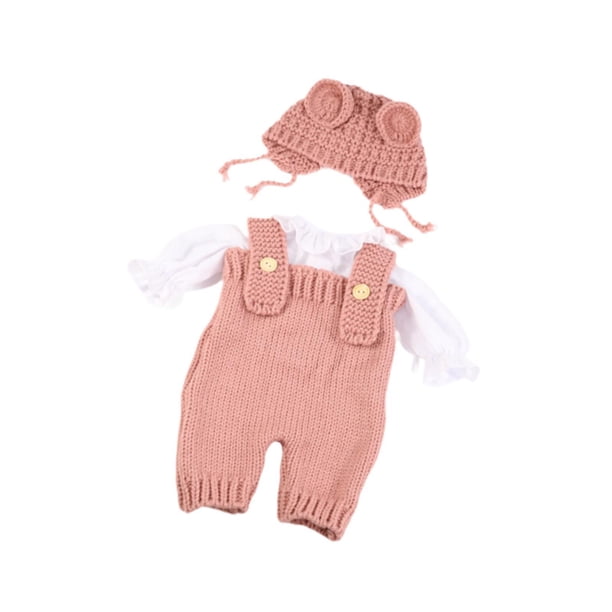 Ropa para muñecas de niña, viste a tu muñeca, ropa y accesorios para muñecas, trajes de pantalones para muñecas, lindo traje con ropa para muñecas de rosa