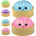 thumbnail image 1 of Pelotas antiestrés squishy ltrueona Dumplings con glitter, 2 piezas, 1 of 1