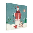thumbnail image 2 of Trademark Fine Art 'Folk Snowman II' Canvas Art by Viv Eisner, 2 of 3
