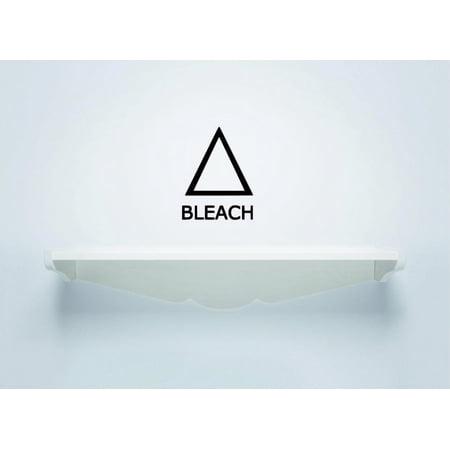 Design With Vinyl Wall Décor Stickers for Home Bleach Laundry keeping Cleaning Bedroom Wall Decoration for Families - Size: 10 In x 20 In